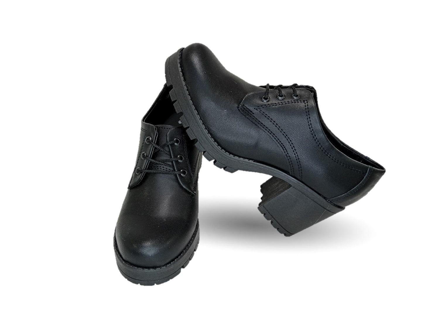 Zapato Casual con tacón mediano Hannia 9 Negro para mujer