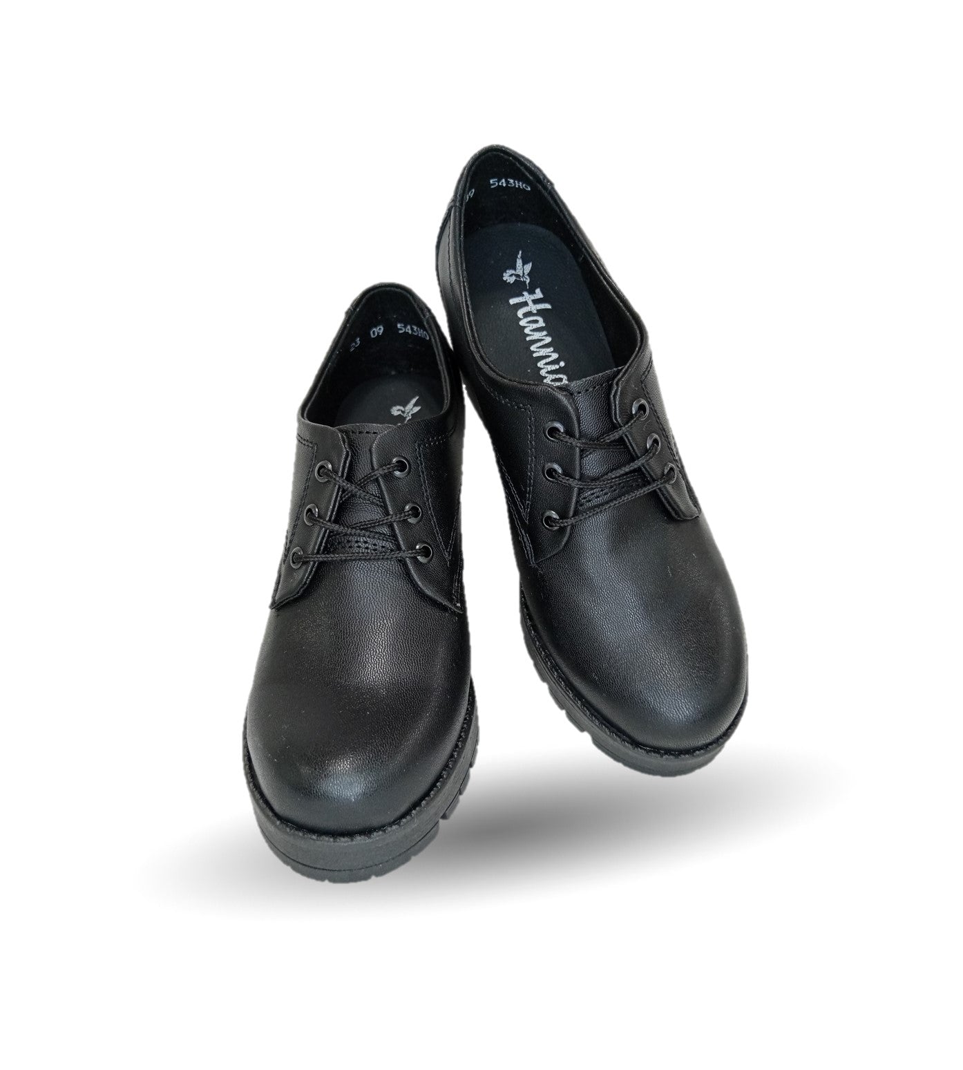 Zapato Casual con tacón mediano Hannia 9 Negro para mujer