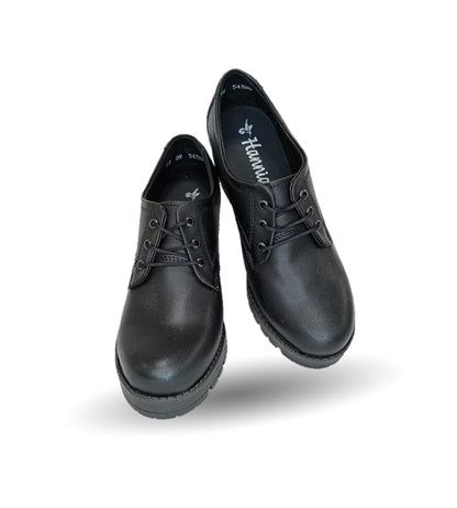Zapato Casual con tacón mediano Hannia 9 Negro para mujer