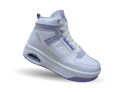 Tenis Urbano tipo bota con burbuja de aire H Gros 334 Blanco/Lavanda para mujer
