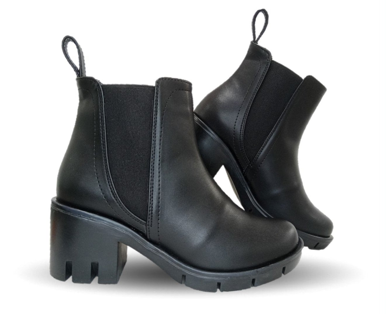 Bota Casual con cierre interno tacón mediano Itzel 30 Negro para mujer