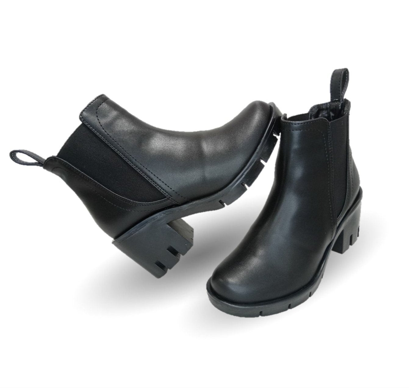 Bota Casual con cierre interno tacón mediano Itzel 30 Negro para mujer