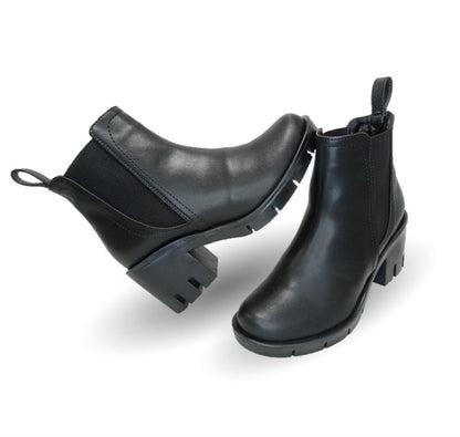 Bota Casual con cierre interno tacón mediano Itzel 30 Negro para mujer