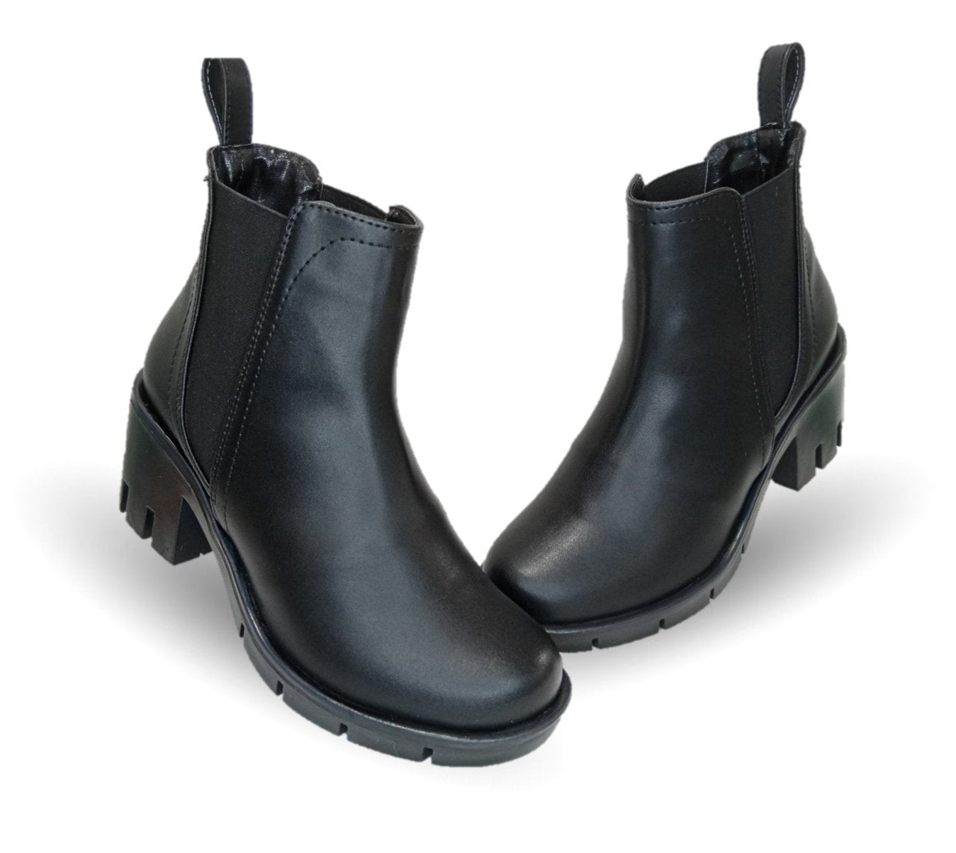 Bota Casual con cierre interno tacón mediano Itzel 30 Negro para mujer