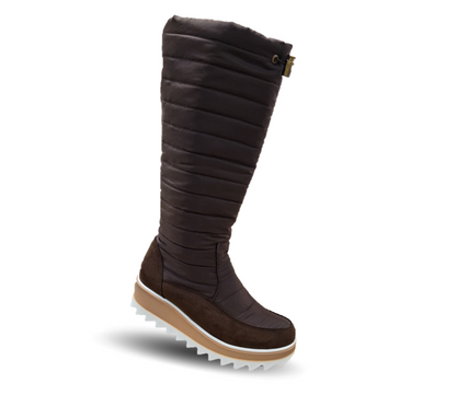 Bota Casual con cierre interno Itzel 310 Microfibra Café para mujer