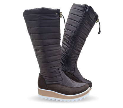 Bota Casual con cierre interno Itzel 310 Microfibra Café para mujer