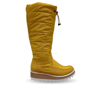 Bota Casual con cierre interno Itzel 310 Microfibra Mostaza para mujer