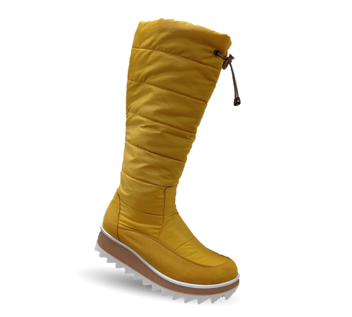 Bota Casual con cierre interno Itzel 310 Microfibra Mostaza para mujer