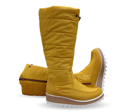 Bota Casual con cierre interno Itzel 310 Microfibra Mostaza para mujer