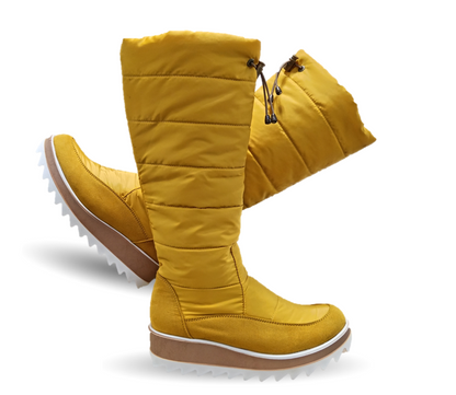 Bota Casual con cierre interno Itzel 310 Microfibra Mostaza para mujer