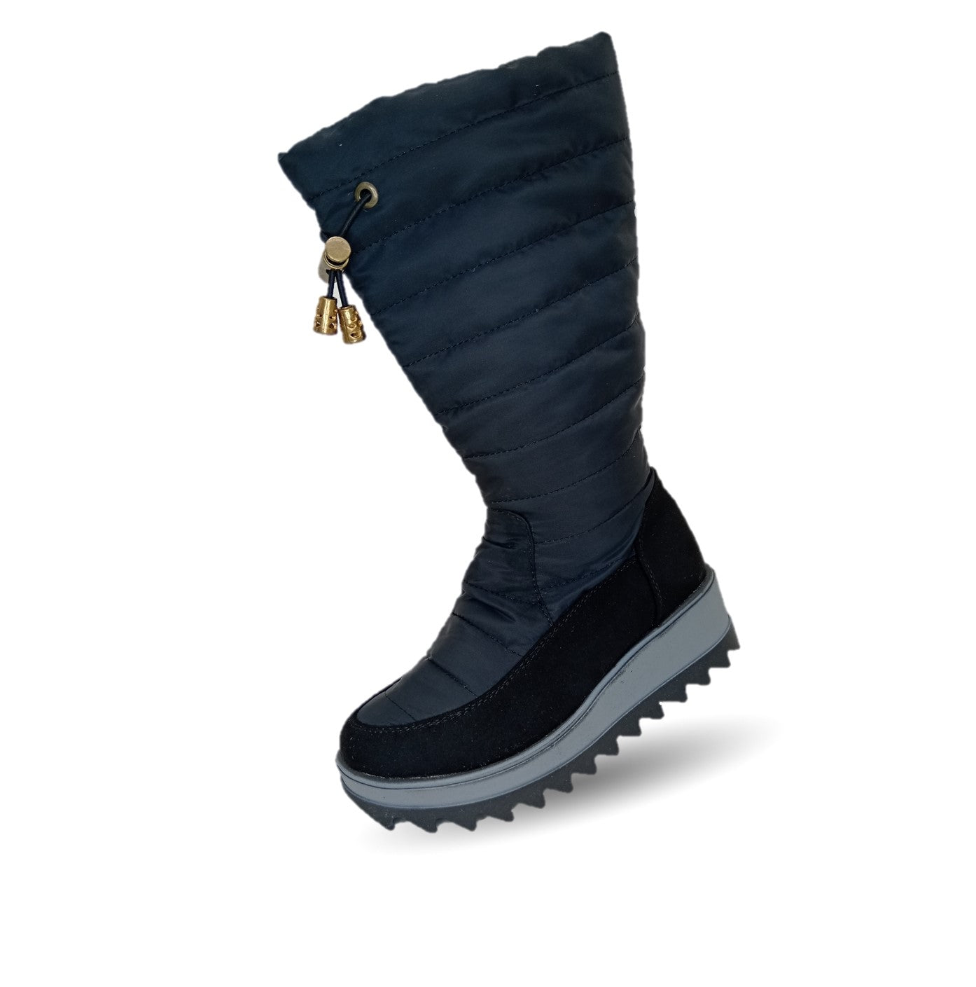 Bota Casual con cierre interno Itzel 310 Microfibra Negro para niña y mujer