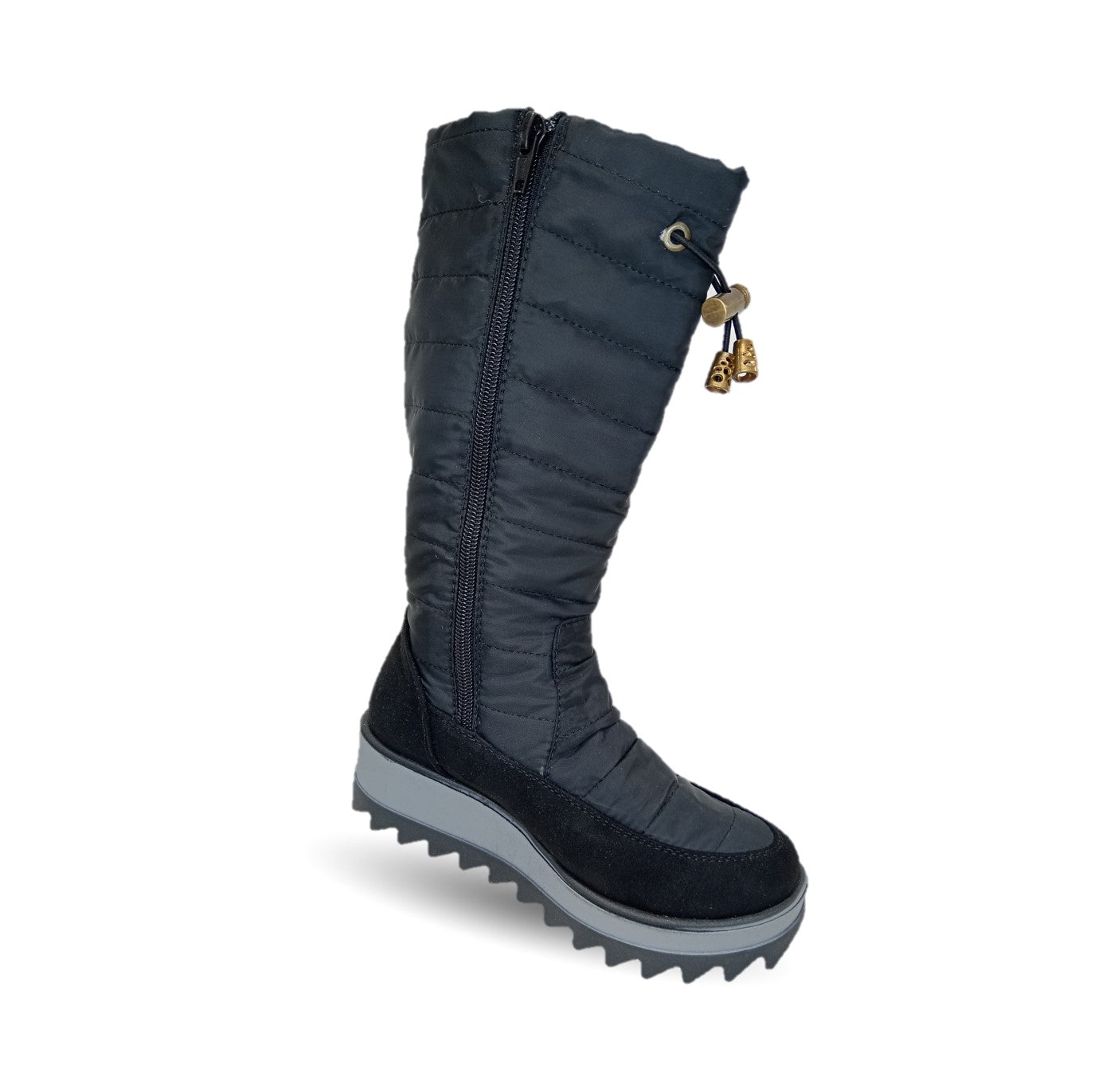 Bota Casual con cierre interno Itzel 310 Microfibra Negro para niña y mujer