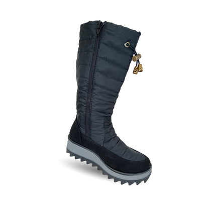 Bota Casual con cierre interno Itzel 310 Microfibra Negro para niña y mujer