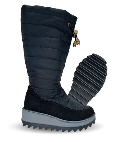 Bota Casual con cierre interno Itzel 310 Microfibra Negro para niña y mujer