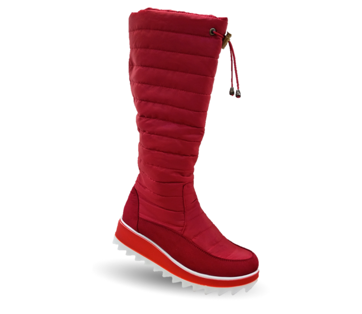 Bota Casual con cierre interno Itzel 310 Microfibra Rojo para mujer