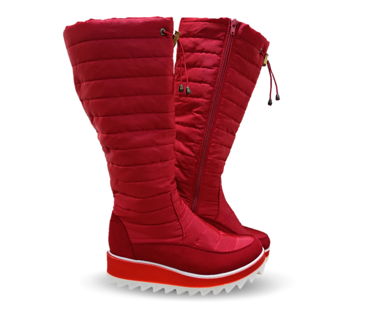 Bota Casual con cierre interno Itzel 310 Microfibra Rojo para mujer
