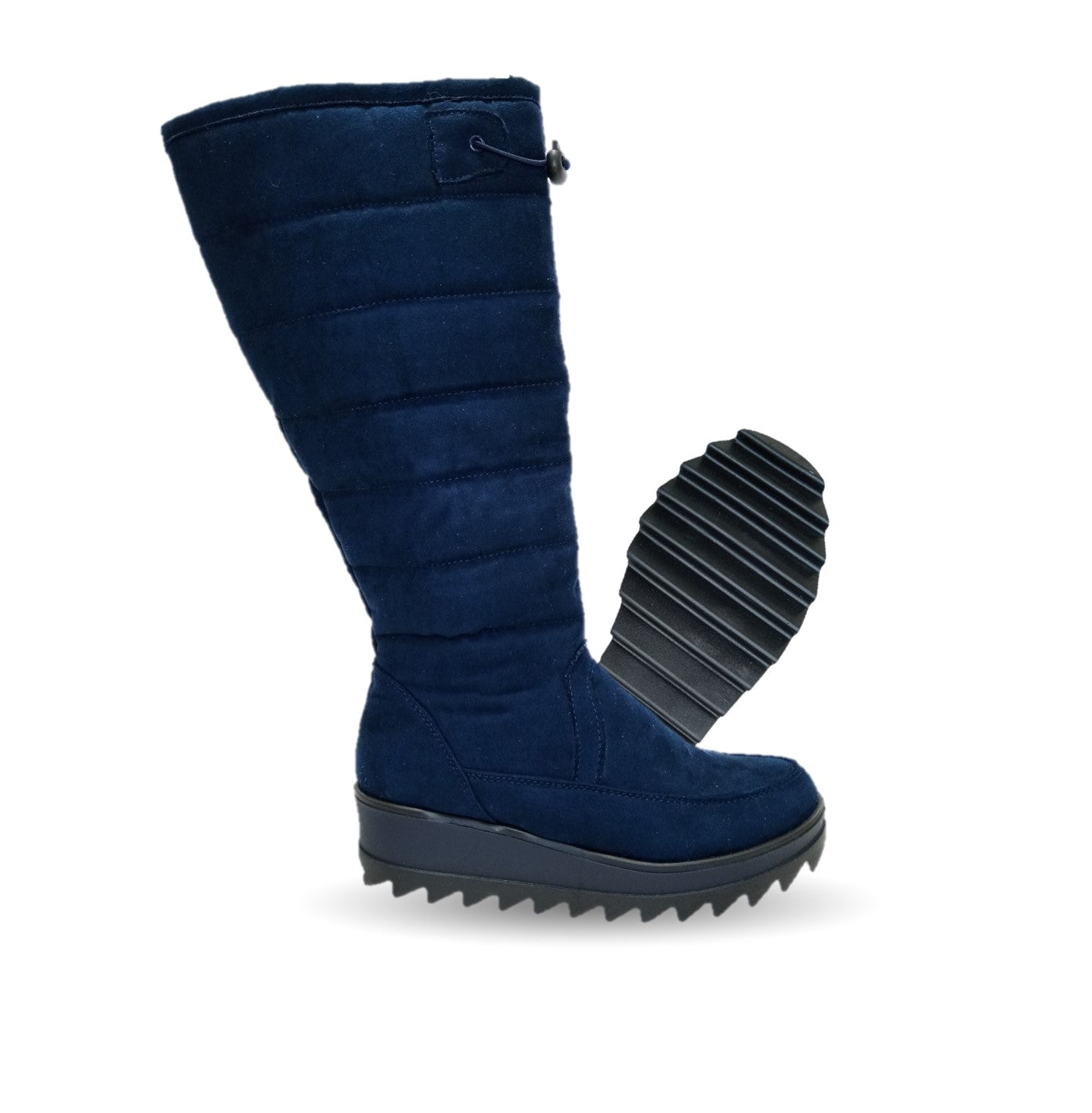 Botas Casuales con cierre interno Itzel 380 Microfibra Marino para mujer