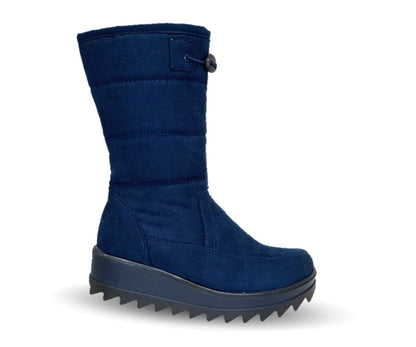 Bota Casual con cierre interno Itzel 385 Microfibra Marino para mujer