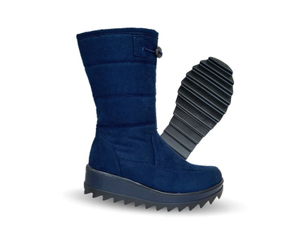 Bota Casual con cierre interno Itzel 385 Microfibra Marino para mujer