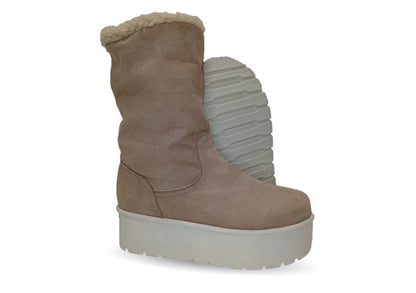 Bota Casual con plataforma Itzel 395 Beige para mujer