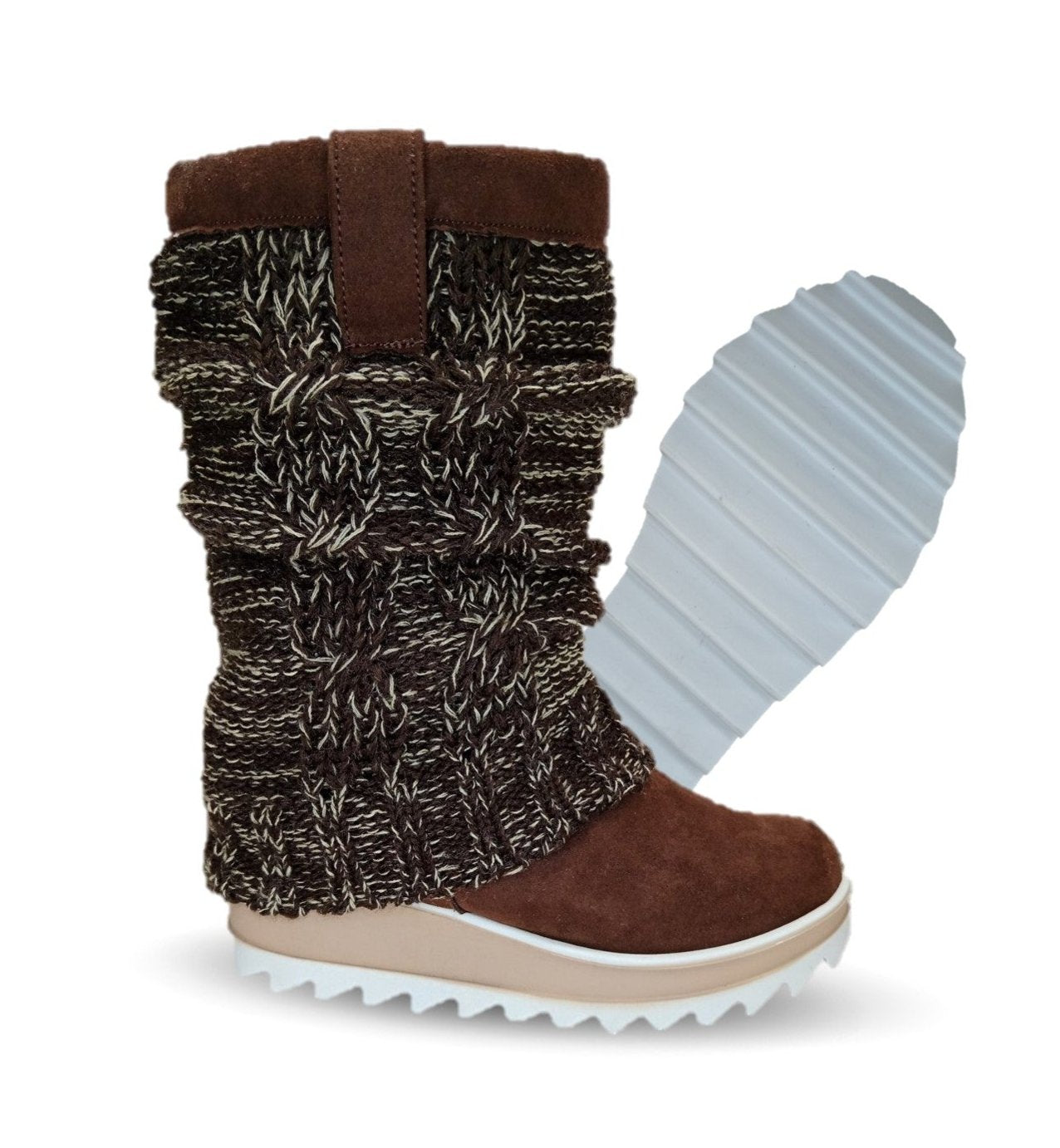 Bota Casual con cierre interno Itzel 410 Café para mujer