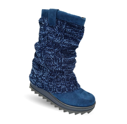 Bota Casual con cierre interno Itzel 410 Azul Marino para mujer