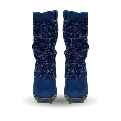 Bota Casual con cierre interno Itzel 410 Azul Marino para mujer