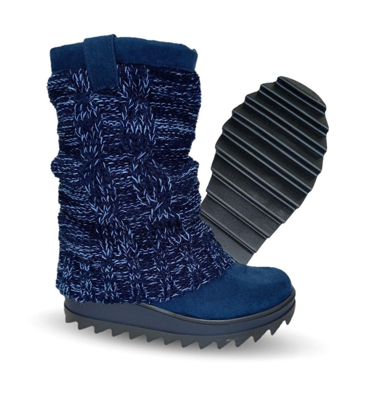 Bota Casual con cierre interno Itzel 410 Azul Marino para mujer