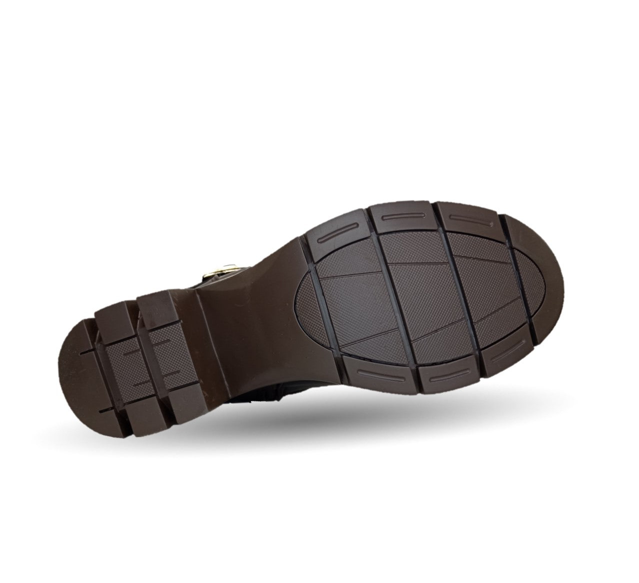 Bota Casual con cierre interno tacón mediano Itzel 871 Café para mujer