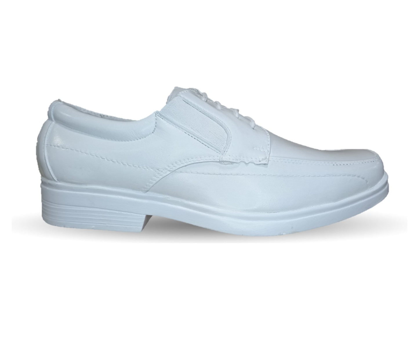 Zapato de Confort y Servicio de Piel Jack Newman 525 Blanco para hombre