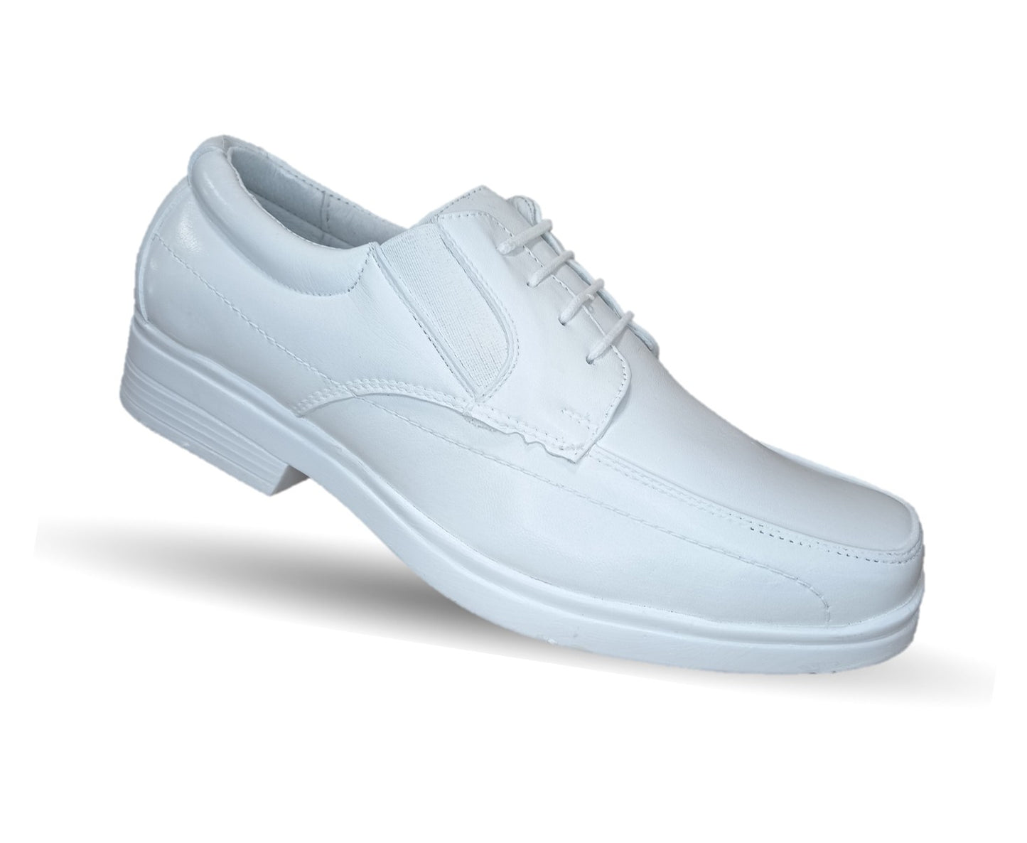 Zapato de Confort y Servicio de Piel Jack Newman 525 Blanco para hombre