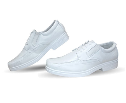 Zapato de Confort y Servicio de Piel Jack Newman 525 Blanco para hombre