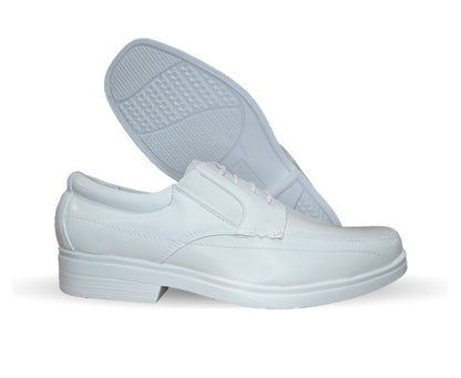 Zapato de Confort y Servicio de Piel Jack Newman 525 Blanco para hombre