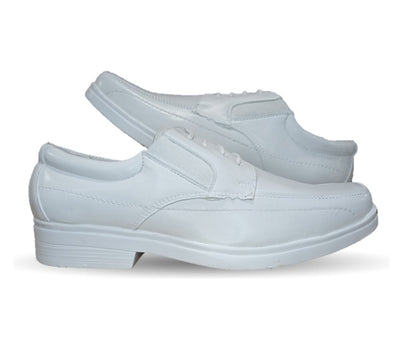 Zapato de Confort y Servicio de Piel Jack Newman 525 Blanco para hombre