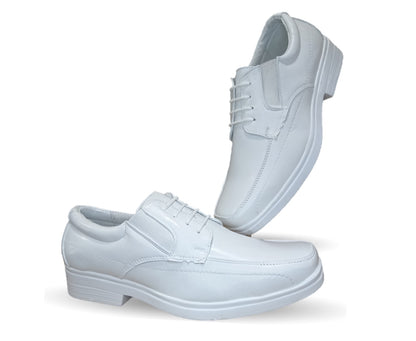 Zapato de Confort y Servicio de Piel Jack Newman 525 Blanco para hombre