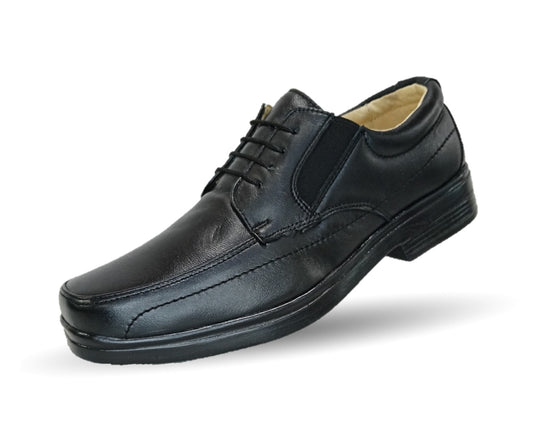 Zapato de Confort y Servicio de Piel Jack Newman 525 Negro para hombre
