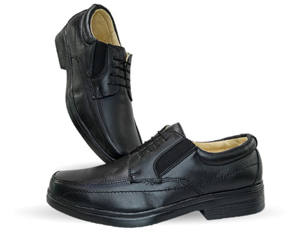 Zapato de Confort y Servicio de Piel Jack Newman 525 Negro para hombre