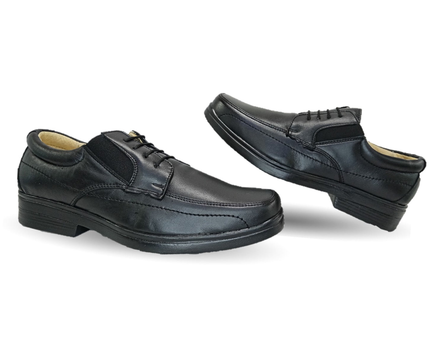 Zapato de Confort y Servicio de Piel Jack Newman 525 Negro para hombre