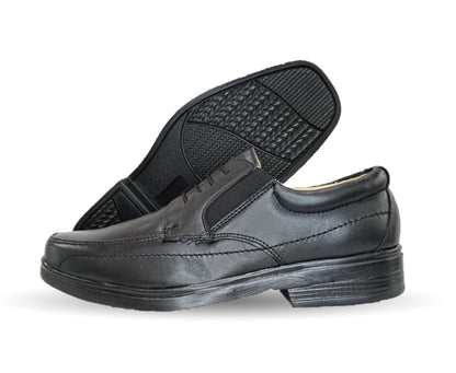 Zapato de Confort y Servicio de Piel Jack Newman 525 Negro para hombre