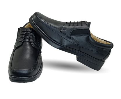 Zapato de Confort y Servicio de Piel Jack Newman 525 Negro para hombre