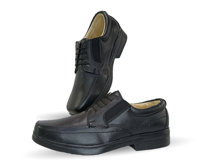 Zapato de Confort y Servicio de Piel Jack Newman 525 Negro para hombre