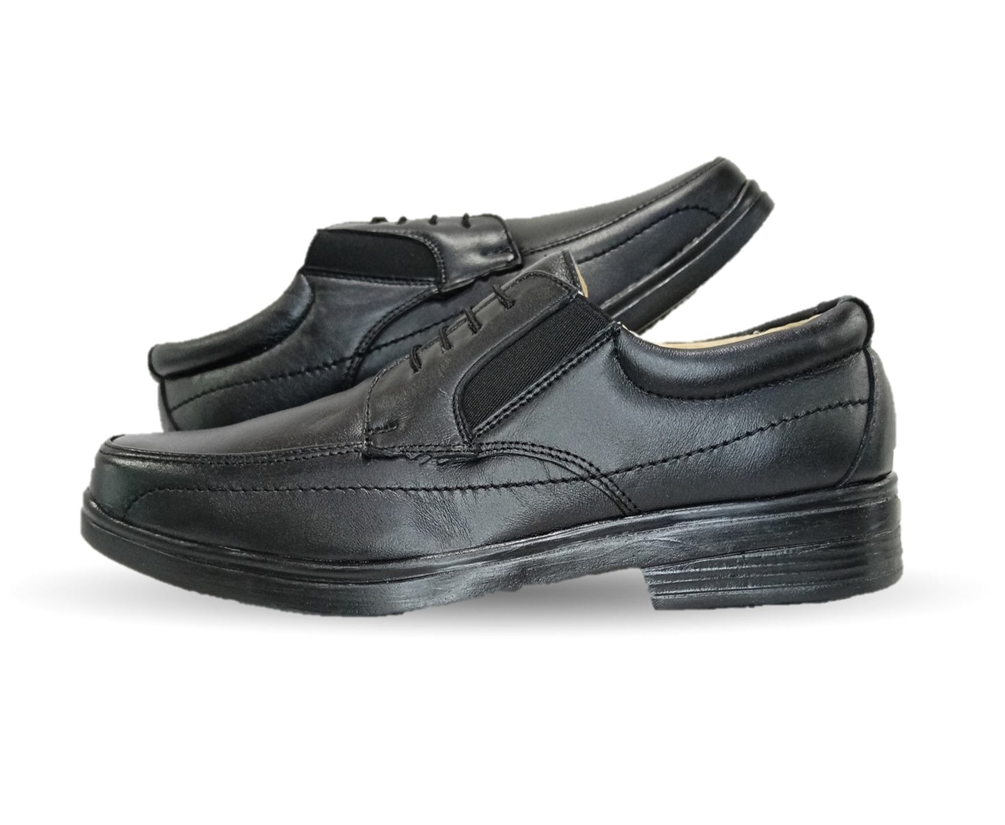 Zapato de Confort y Servicio de Piel Jack Newman 525 Negro para hombre