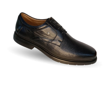 Zapato de Confort de piel de venado Jarking 1100 Negro para hombre