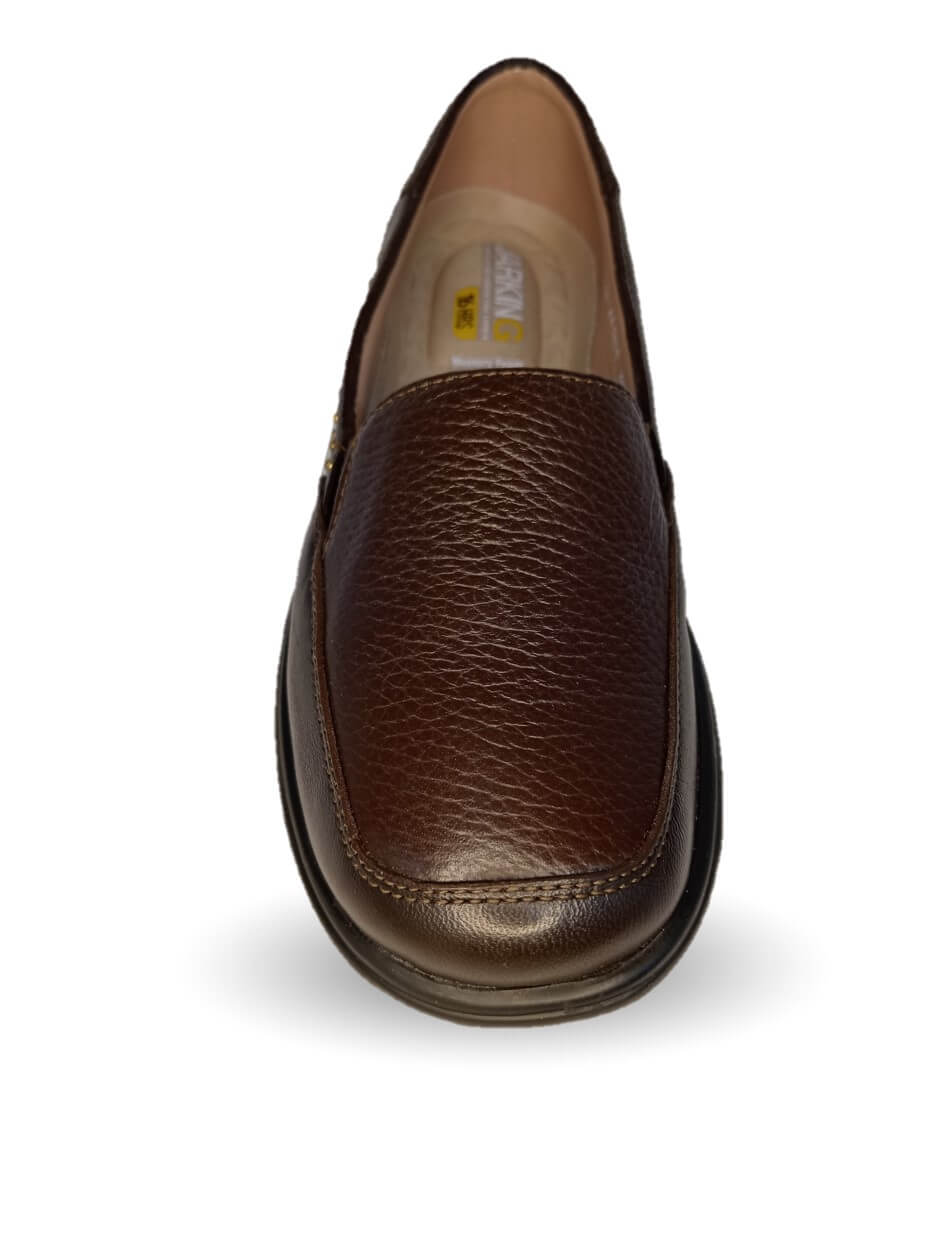 Zapato de Confort de piel de venado Jarking 14000 Café para mujer