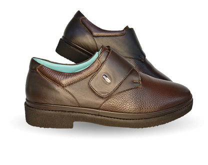 Zapato de Confort de piel de venado Jarking 1813 Café para caballero