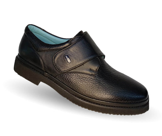 Zapato de Confort de piel de venado Jarking 1813 Negro para hombre
