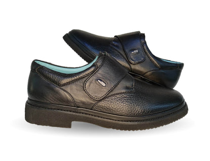 Zapato de Confort de piel de venado Jarking 1813 Negro para hombre