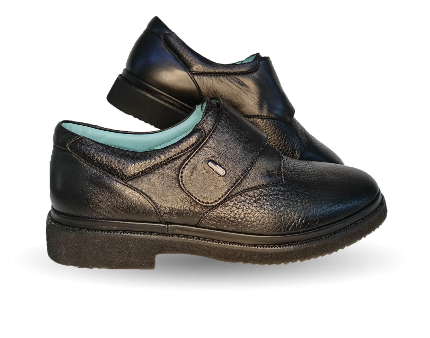 Zapato de Confort de piel de venado Jarking 1813 Negro para hombre