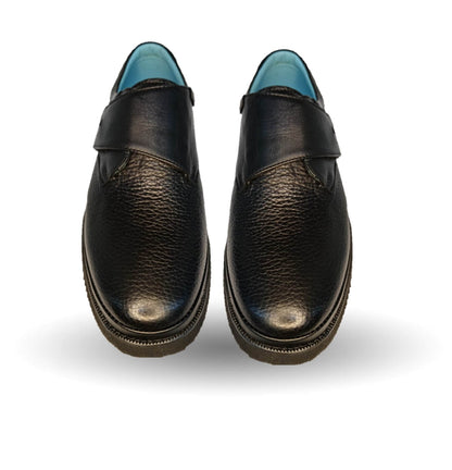 Zapato de Confort de piel de venado Jarking 1813 Negro para hombre