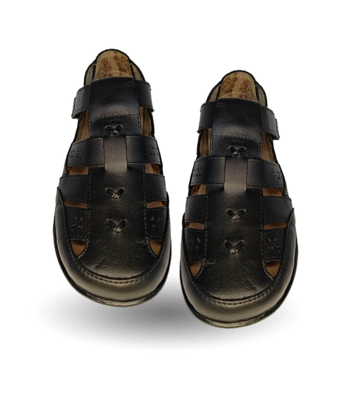 Sandalia de Confort de piel de ternera Jarking 215 Negro para mujer